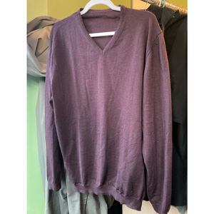 Men's Unbranded Sweater L Purple /Burgundy